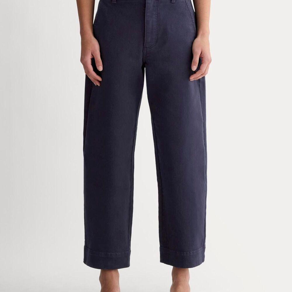 Everlane Women's Navy and Blue Trousers